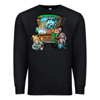 Black Happy Easter Premium Sweatshirt - CowhideDigitalArt