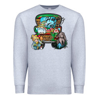 Heather Grey Happy Easter Premium Sweatshirt - CowhideDigitalArt