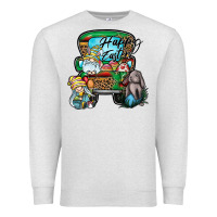 Oatmeal Heather Happy Easter Premium Sweatshirt - CowhideDigitalArt