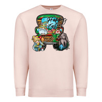Pale Pink Happy Easter Premium Sweatshirt - CowhideDigitalArt