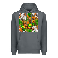 Rock St. Patrick's Goat Family With Balloons Seamless Premium Hoodie - FaDigitalArtStudio