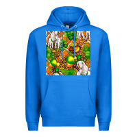 True Royal St. Patrick's Goat Family With Balloons Seamless Premium Hoodie - FaDigitalArtStudio