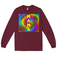 Burgundy mama tie dye Long Sleeve Tee - TumblerDesignByShophia