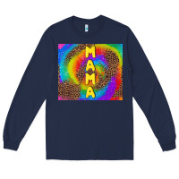 Navy mama tie dye Long Sleeve Tee - TumblerDesignByShophia