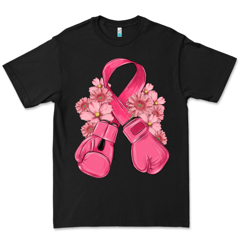 Breast Cancer With Boxing Gloves Premium Tee by MaliasSmallBusiness | Teevron