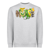 Heather Grey Nurse St. Patrick's Day Heavyweight Sweatshirt - HowdyJamesFarm