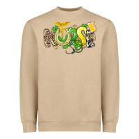 Mushroom Nurse St. Patrick's Day Heavyweight Sweatshirt - HowdyJamesFarm