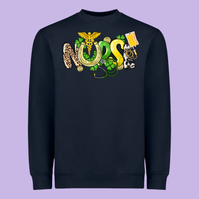 Nurse St. Patrick's Day Heavyweight Sweatshirt Designed By Howdyjamesfarm