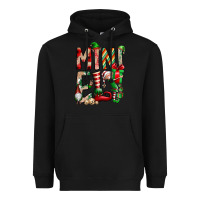 Black Mini Elf Heavyweight Hoodie - CowhideDigitalArt