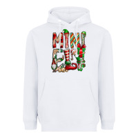 White Mini Elf Heavyweight Hoodie - CowhideDigitalArt