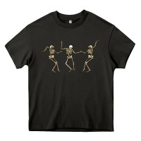 Asphalt dancing skeletons Heavy Core Tee - MaliasSmallBusiness