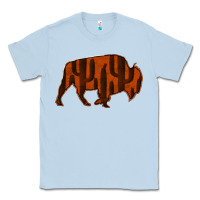Dusty Blue Red Cactus Bison Silhouette Classic Tee - Bettercallsaul