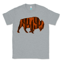 Heather Grey Red Cactus Bison Silhouette Classic Tee - Bettercallsaul
