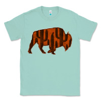 Seafoam Red Cactus Bison Silhouette Classic Tee - Bettercallsaul