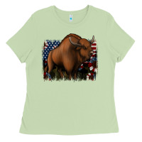 Matcha American Bison Ladies Tee - Jasminsmagicworld