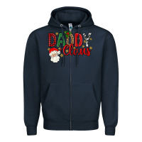 Navy Western Daddy Claus Zipper Hoodie - BundleAndBundleShop