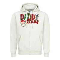 Oatmeal Heather Western Daddy Claus Zipper Hoodie - BundleAndBundleShop