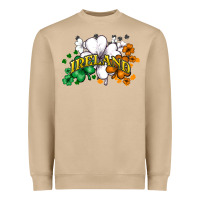 Mushroom St. Patrick's Ireland flag Heavyweight Sweatshirt - HowdyJamesFarm
