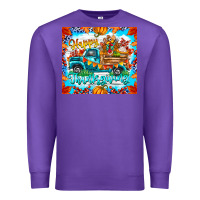 Purple happy thanksgiving Premium Sweatshirt - CowhideDigitalArt