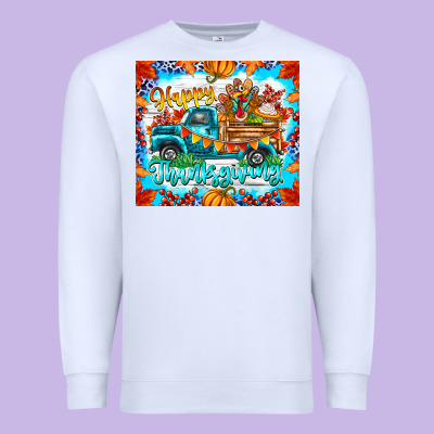 Happy Thanksgiving Premium Sweatshirt Designed By Cowhidedigitalart