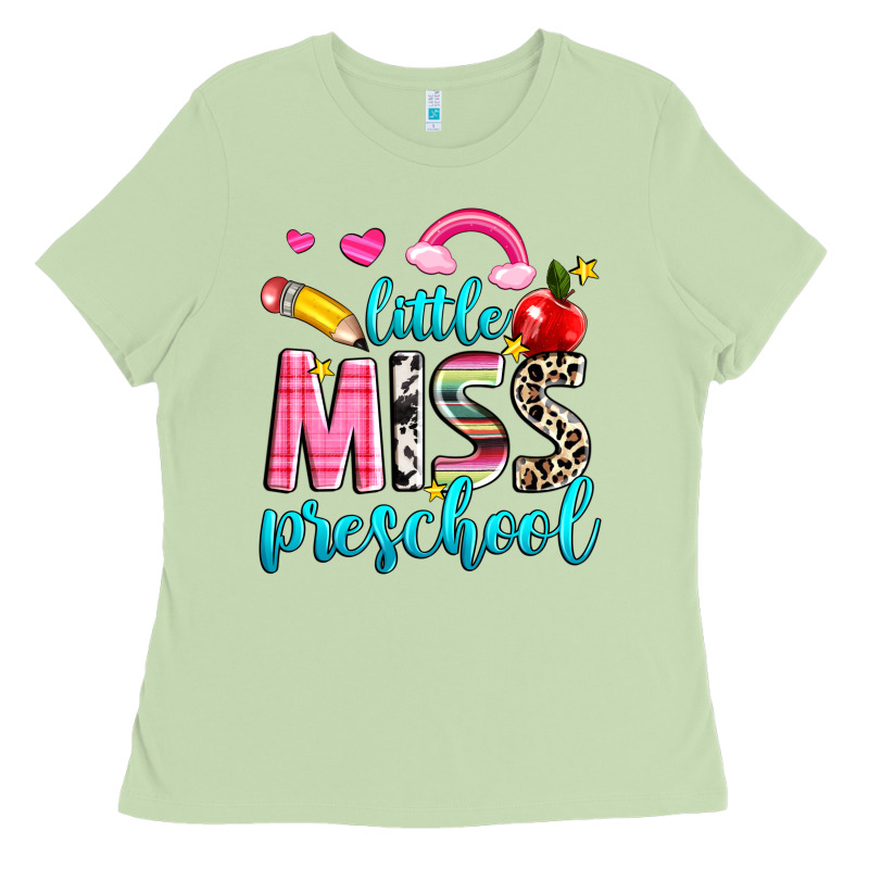 Little Miss Preschool Ladies Tee by NancyCooperArtShop | Teevron