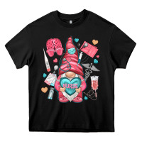 Black nurse with heart Heavy Core Tee - NancyCooperArtShop