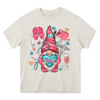 Cream nurse with heart Heavy Core Tee - NancyCooperArtShop