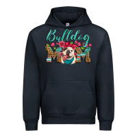 Navy english bulldog mom Urban Hoodie - Artiststas
