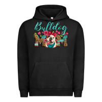 Pigment Black english bulldog mom Urban Hoodie - Artiststas