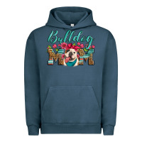 Pigment Midnight Navy english bulldog mom Urban Hoodie - Artiststas
