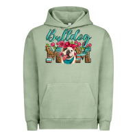 Pigment Oil Green english bulldog mom Urban Hoodie - Artiststas