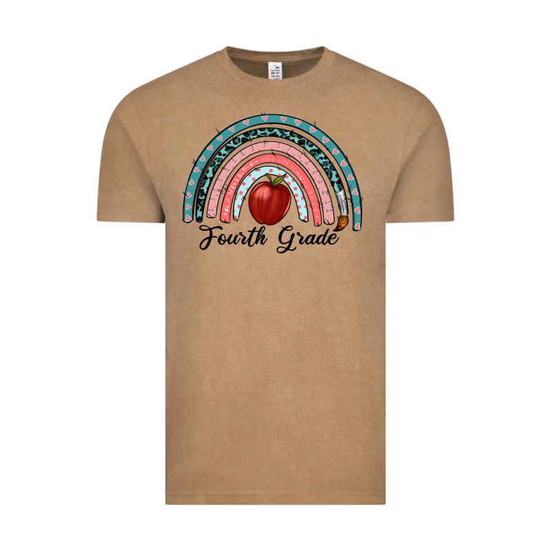 Fourth Grade Rainbow Vintage Tee by RanaPortraitStore | Teevron