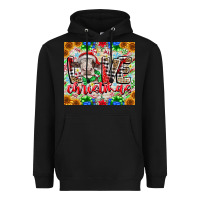 Black Love Christmas cow Heavyweight Hoodie - CowhideDigitalArt