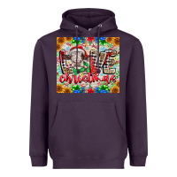 Plum Love Christmas cow Heavyweight Hoodie - CowhideDigitalArt