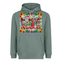 Sage Love Christmas cow Heavyweight Hoodie - CowhideDigitalArt