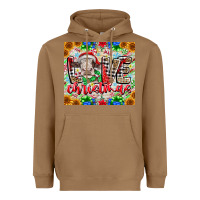 Toasted Coconut Love Christmas cow Heavyweight Hoodie - CowhideDigitalArt