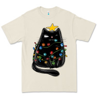 Bone christmas cat with lights Premium Tee - MaliasSmallBusiness