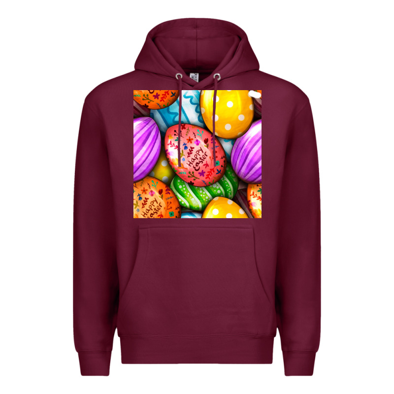 Happy Easter Eggs Seamless Pattern Premium Hoodie by BundleAndBundleShop | Teevron