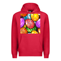 Cardinal Happy Easter Eggs Seamless Pattern Premium Hoodie - BundleAndBundleShop