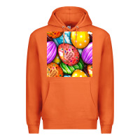 Carrot Happy Easter Eggs Seamless Pattern Premium Hoodie - BundleAndBundleShop