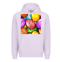 Lilac Happy Easter Eggs Seamless Pattern Premium Hoodie - BundleAndBundleShop