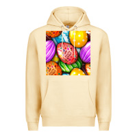 Pina Colada Happy Easter Eggs Seamless Pattern Premium Hoodie - BundleAndBundleShop