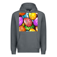 Rock Happy Easter Eggs Seamless Pattern Premium Hoodie - BundleAndBundleShop