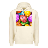 Sandshell Happy Easter Eggs Seamless Pattern Premium Hoodie - BundleAndBundleShop
