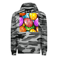 Slate Camo Happy Easter Eggs Seamless Pattern Premium Hoodie - BundleAndBundleShop