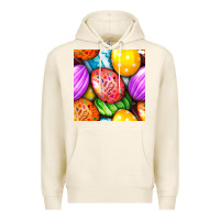 Tofu Happy Easter Eggs Seamless Pattern Premium Hoodie - BundleAndBundleShop
