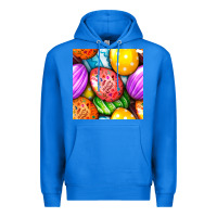 True Royal Happy Easter Eggs Seamless Pattern Premium Hoodie - BundleAndBundleShop