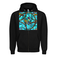 Black Lake Babe And Fish With Camouflage Seamless Pattern Zipper Hoodie - BundleAndBundleShop