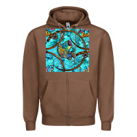 Chestnut Lake Babe And Fish With Camouflage Seamless Pattern Zipper Hoodie - BundleAndBundleShop