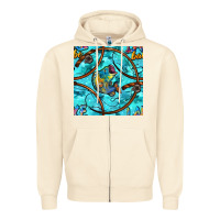 Sandshell Lake Babe And Fish With Camouflage Seamless Pattern Zipper Hoodie - BundleAndBundleShop